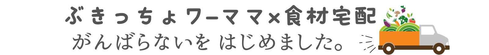 ぶきっちょワ―ママ×食材宅配 がんばらないをはじめました。