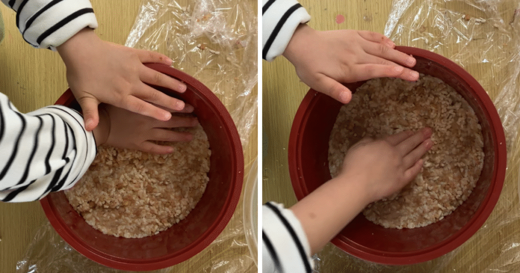 味噌キット 手順 事前準備 詰める 4歳